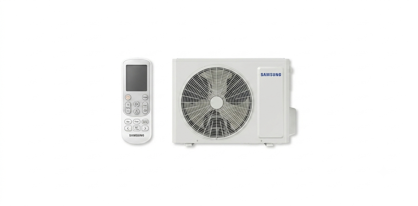 Wall-mounted Samsung air conditioner indoor unit installed in a Roodepoort living room